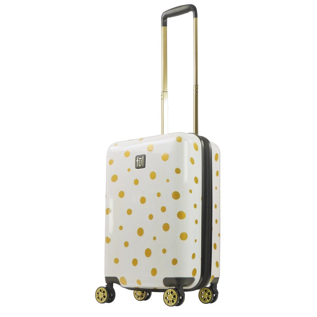 Ful Impulse Mixed Dots Hardside Spinner 22" Luggage, Black White 2