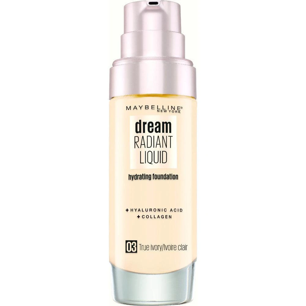 预计3周后发货 Maybelline Dream Radiant Liquid Fond De Teint Eclat 03 Ivoire Clair 1