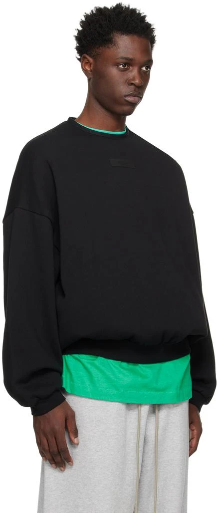 Fear of God ESSENTIALS Black Crewneck Sweatshirt 2