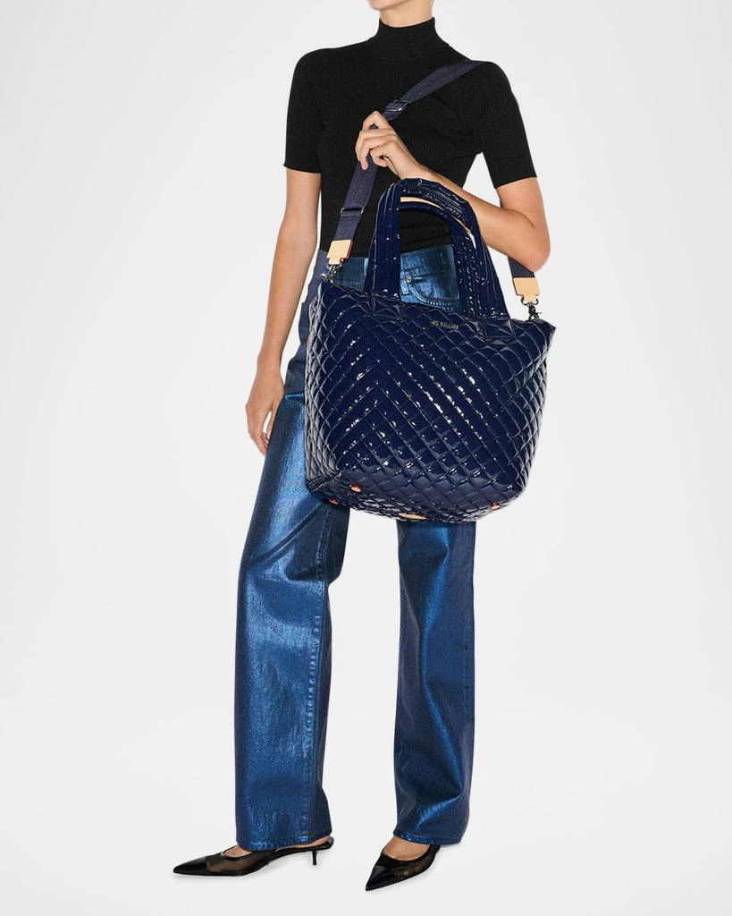 MZ Wallace Metro Deluxe Medium Quilted Patent Tote Bag 4
