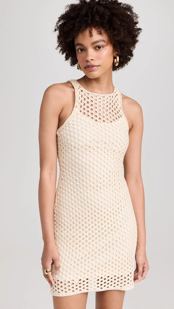 MINKPINK Balmy Crochet Knit Mini Dress 1