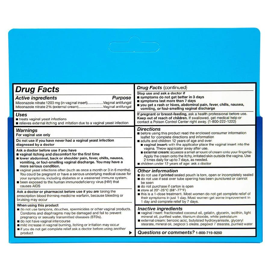 Walgreens Miconazole 1, Miconazole Nitrate Vaginal Insert and Miconazole Nitrate Cream 2