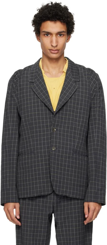 Kiko Kostadinov Gray Minna Blazer