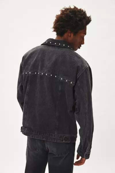 BDG BDG Studded Relaxed Fit Denim Trucker Jacket