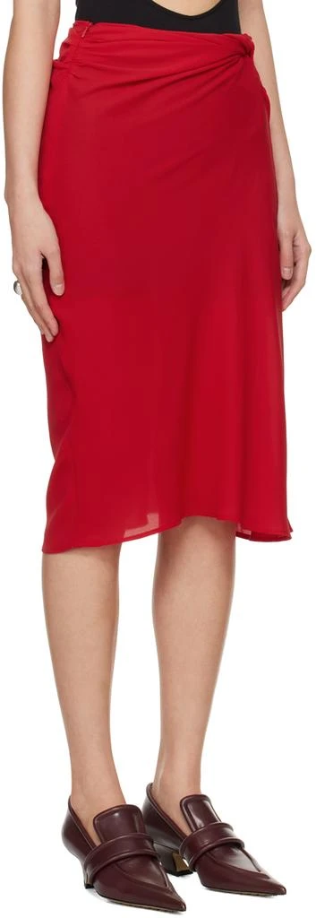 Beaufille Red Vela Midi Skirt 2