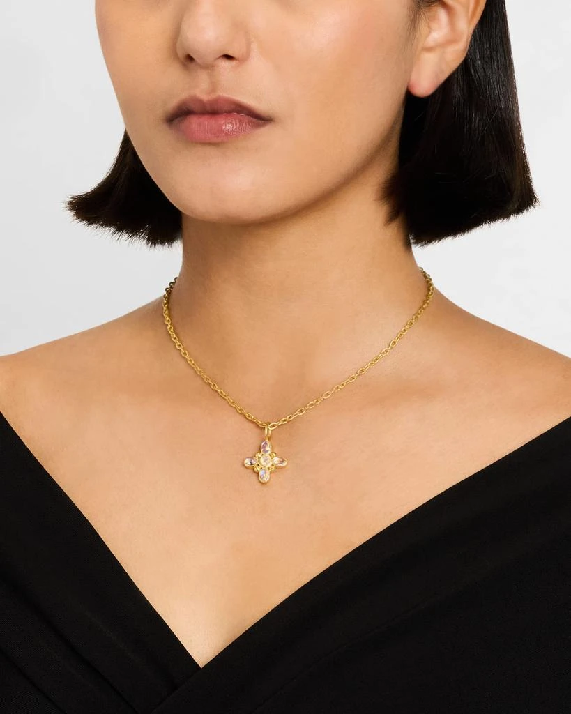 Elizabeth Locke 19K Moonstone Clover Pendant 3