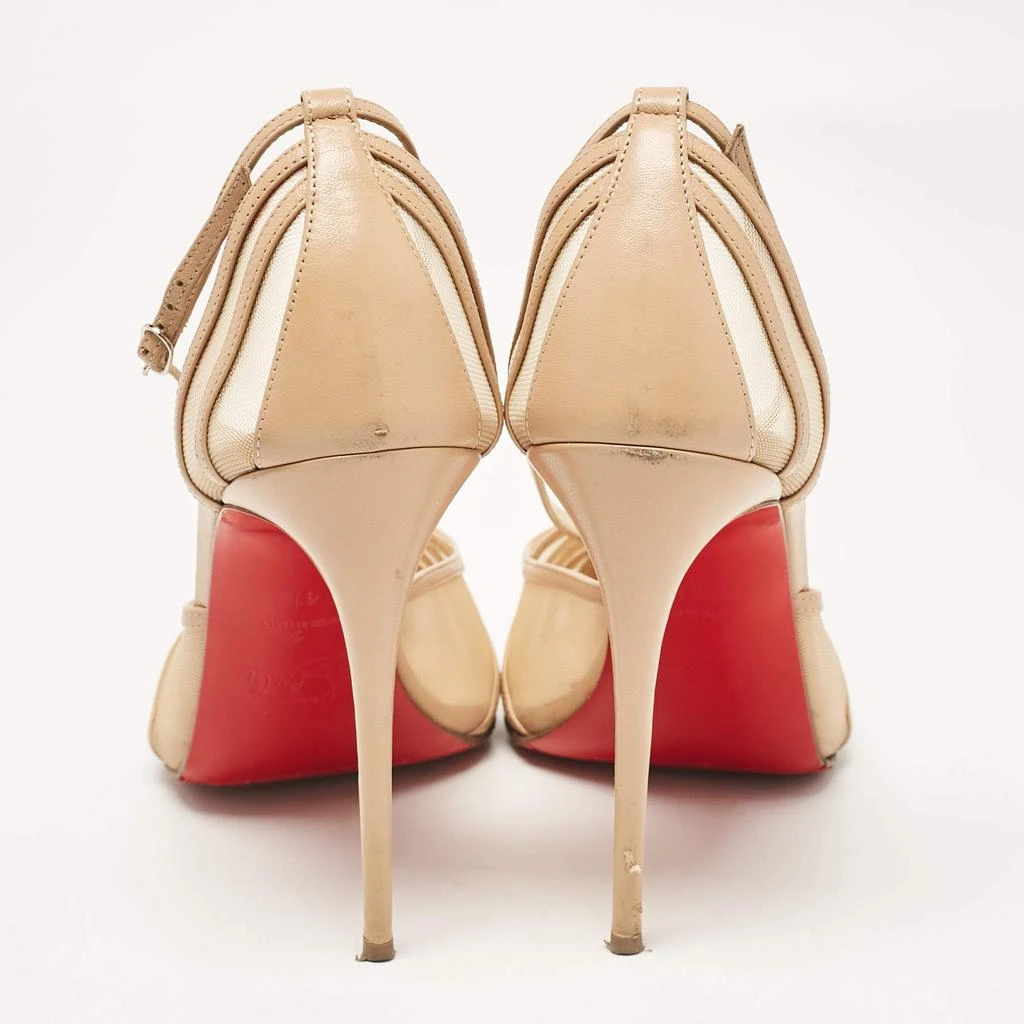 Christian Louboutin Christian Louboutin Beige Leather and Mesh Theodorella Pumps Size 41 5