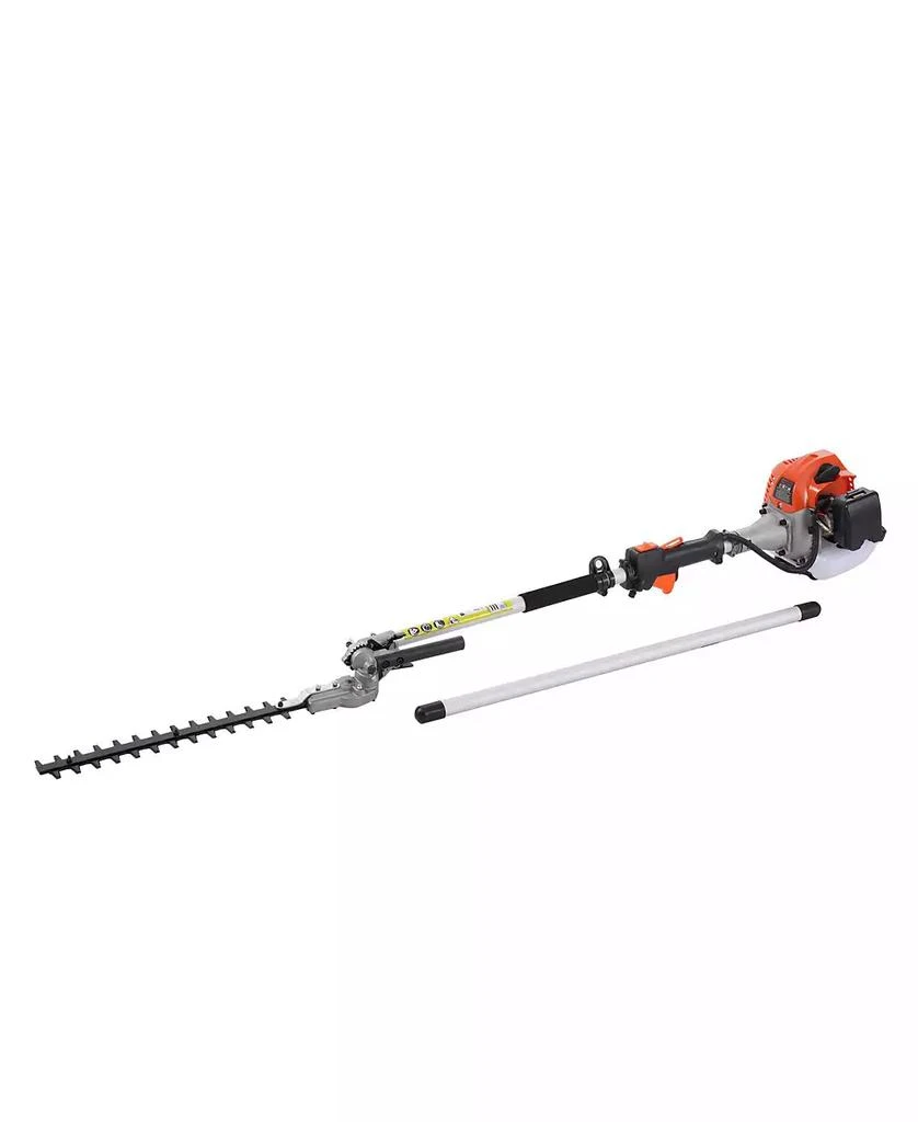 Mecale 52CC 6-in-1 Gas Trimming Tool Set, Hedge Trimmer, String Trimmer, Brush Cutter, Edger, Pole Saw, Chainsaw Pruner, Extension Pole 10