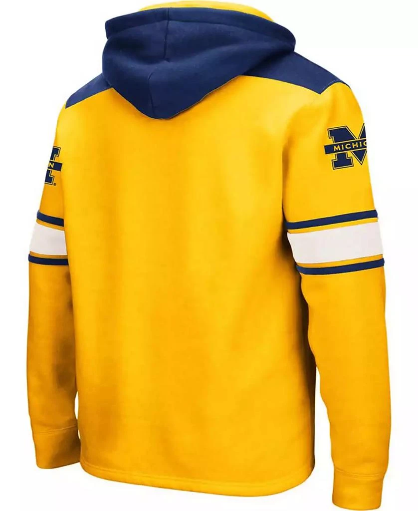 Colosseum Men's Maize Michigan Wolverines 2.0 Lace-Up Pullover Hoodie 2