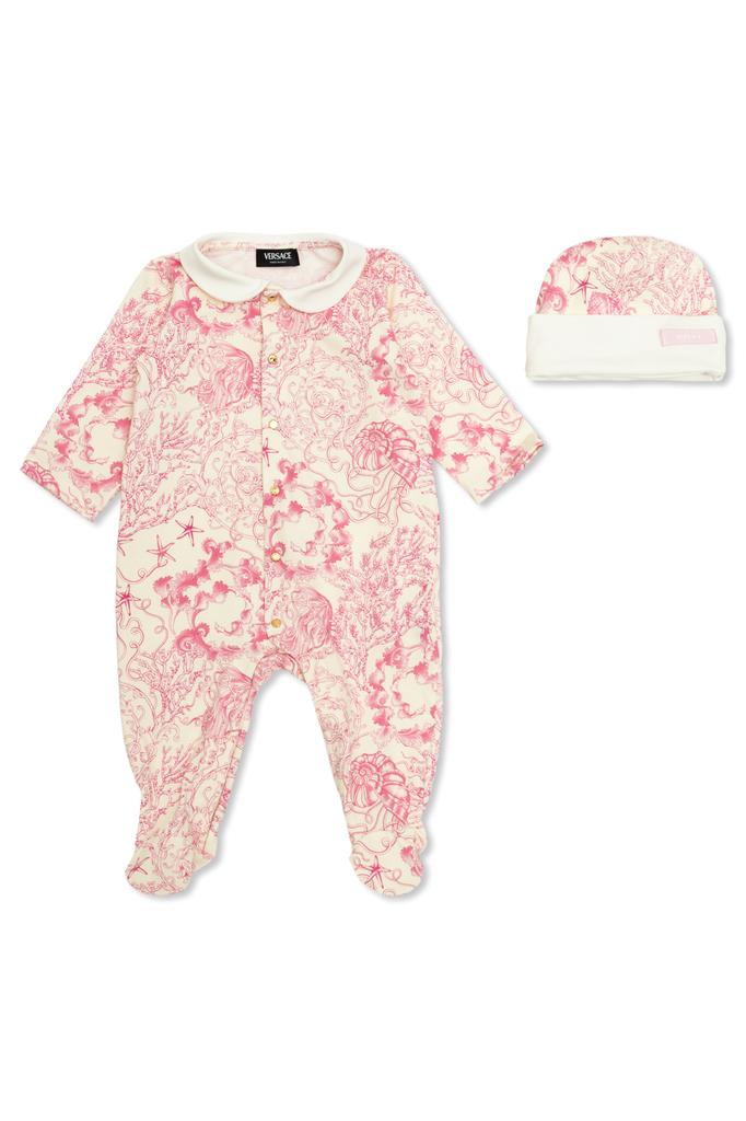 Versace Set: onesie and hat