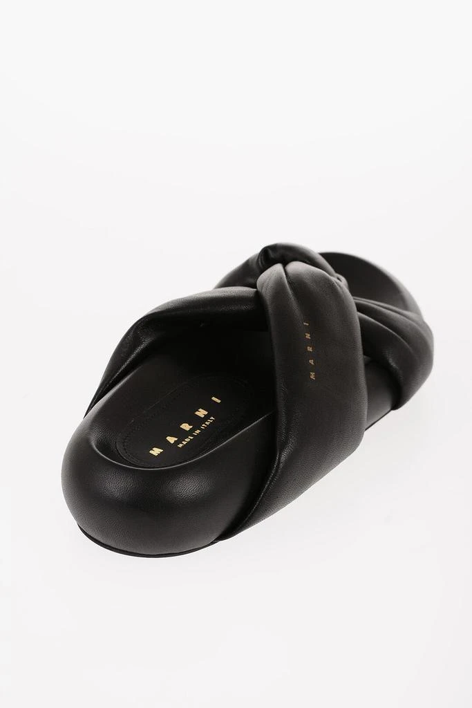 Marni Marni Padded Leather Sadals with Braided Band 2
