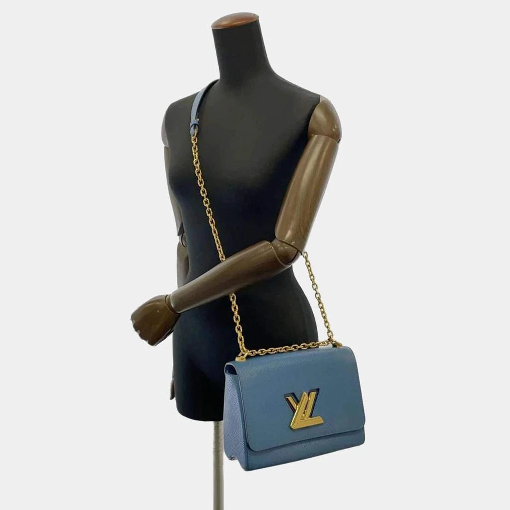 Louis Vuitton Louis Vuitton Blue Epi Leather Twist MM Shoulder Bag 3