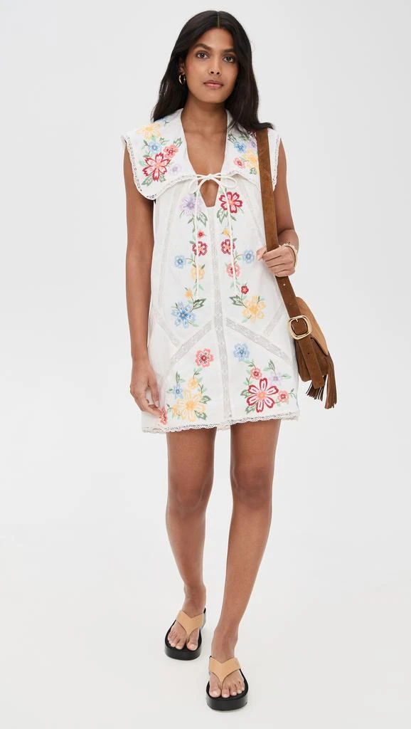 Free People Willow Embroidered Mini Dress 4