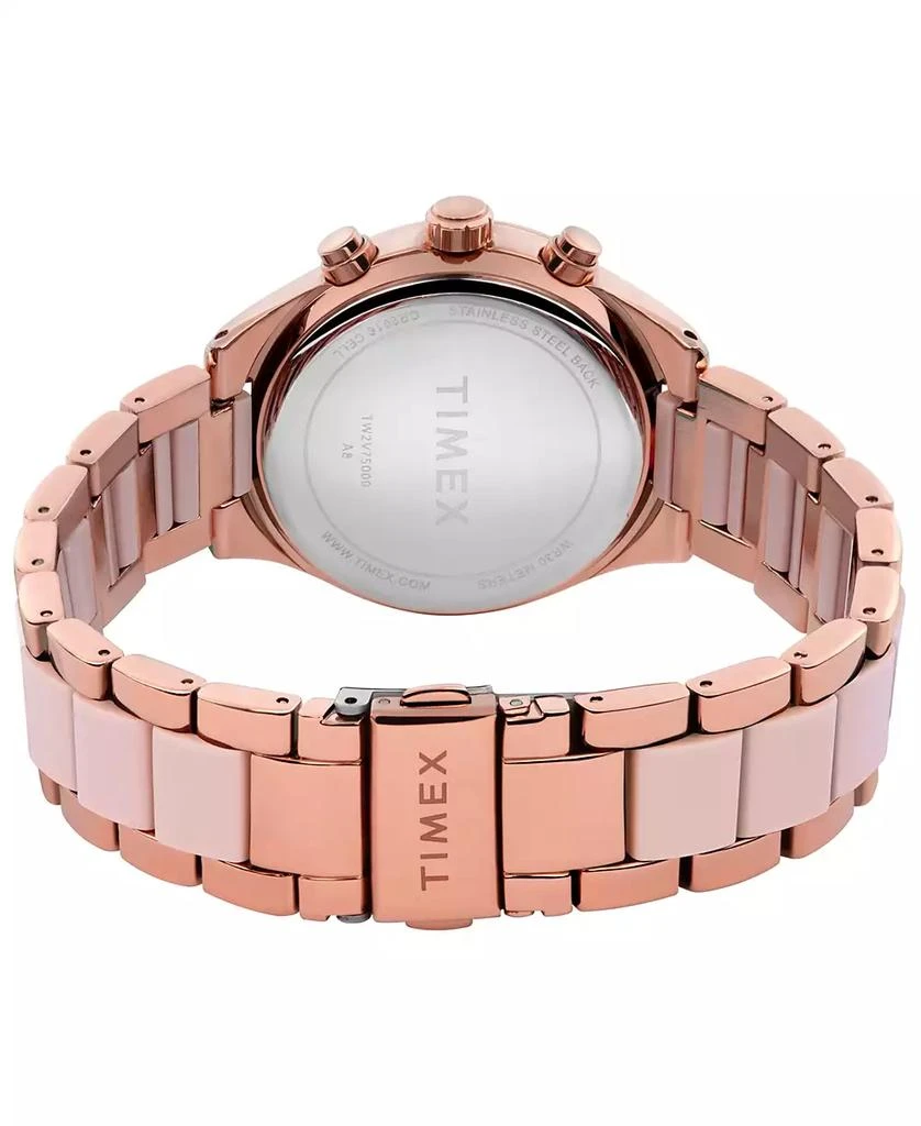 Timex Women's Quartz Analog Premium Dress Alloy Rose Gold Watch 38mm 5