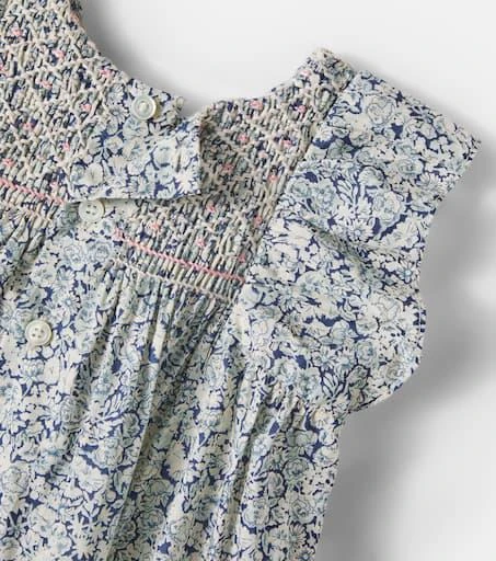 Bonpoint Baby Cadelili floral smocked cotton dress 3