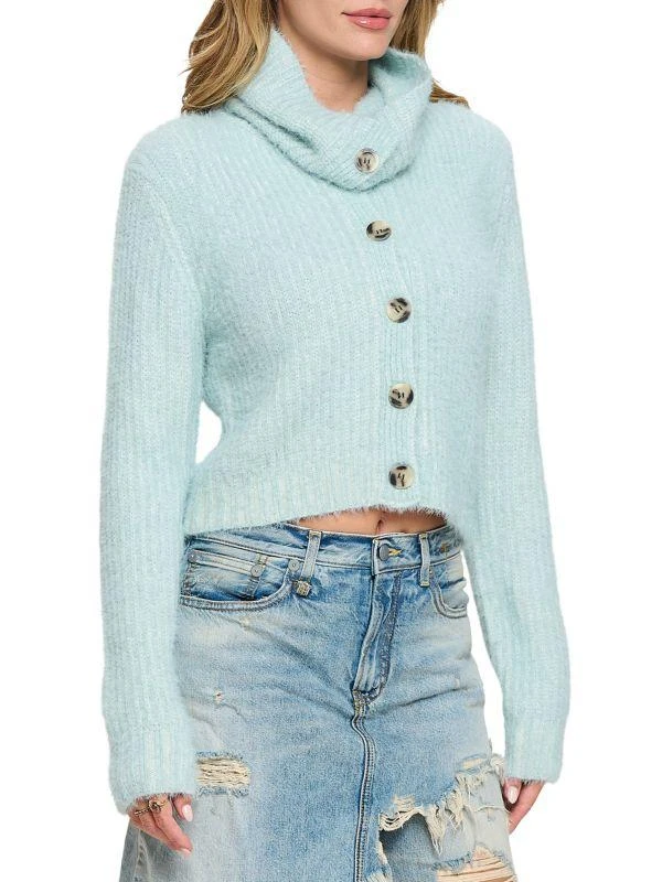 Renee C. Cowlneck Cropped Sweater 3
