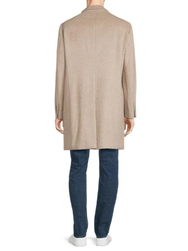 Saks Fifth Avenue Peak Lapel Wool Blend Top Coat 2
