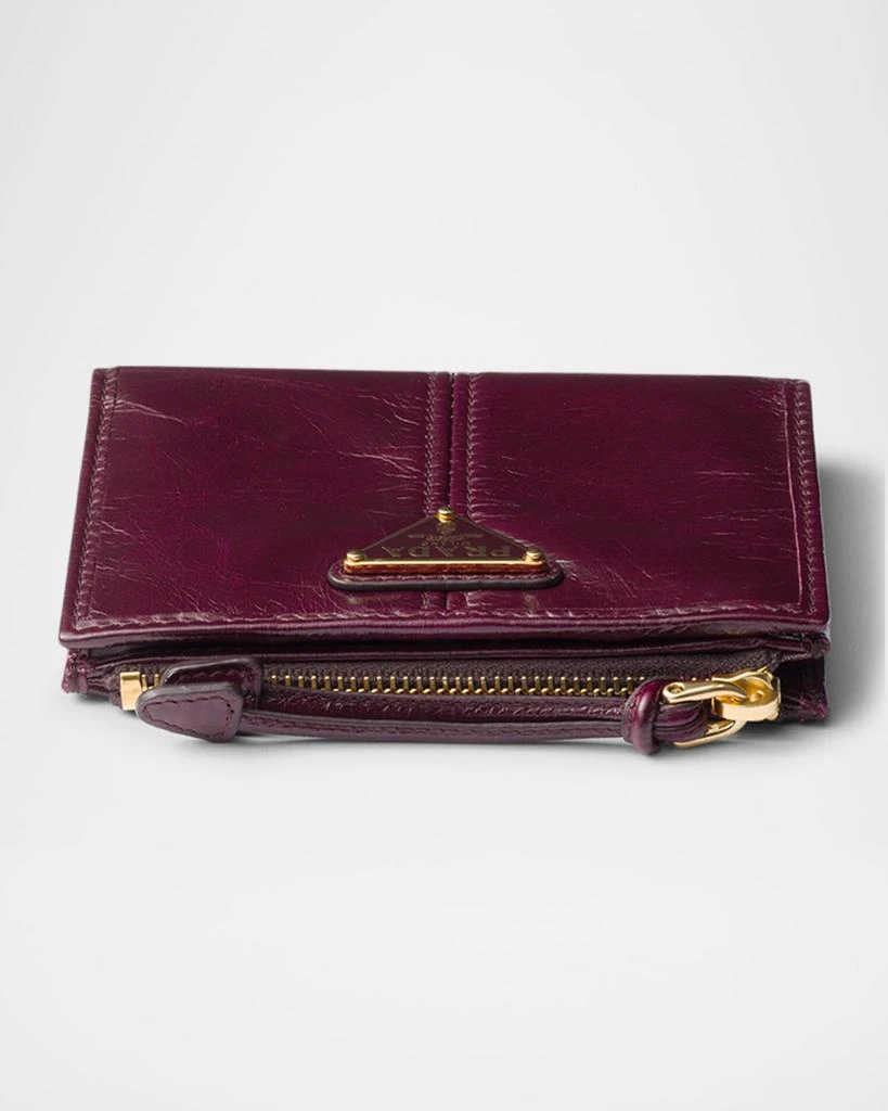 Prada Small Bifold Leather Wallet 4