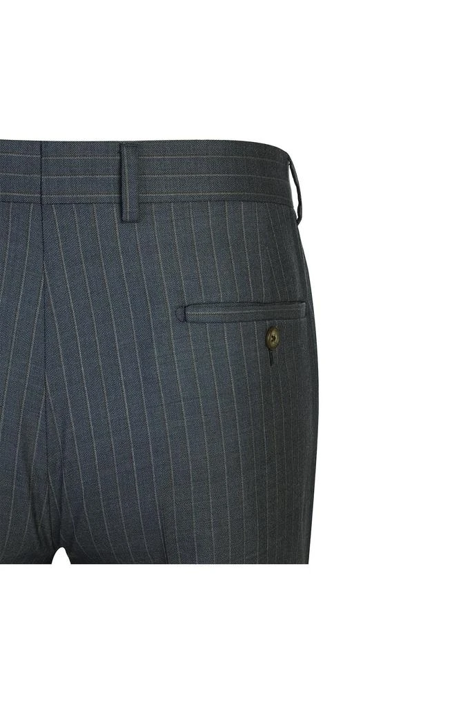 English Laundry Pinstripe Navy Wool Blend Suit 10