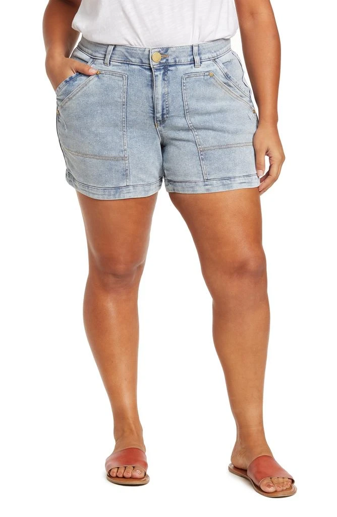 Wit & Wisdom 'Ab'-Solution High Waist Denim Carpenter Shorts 1