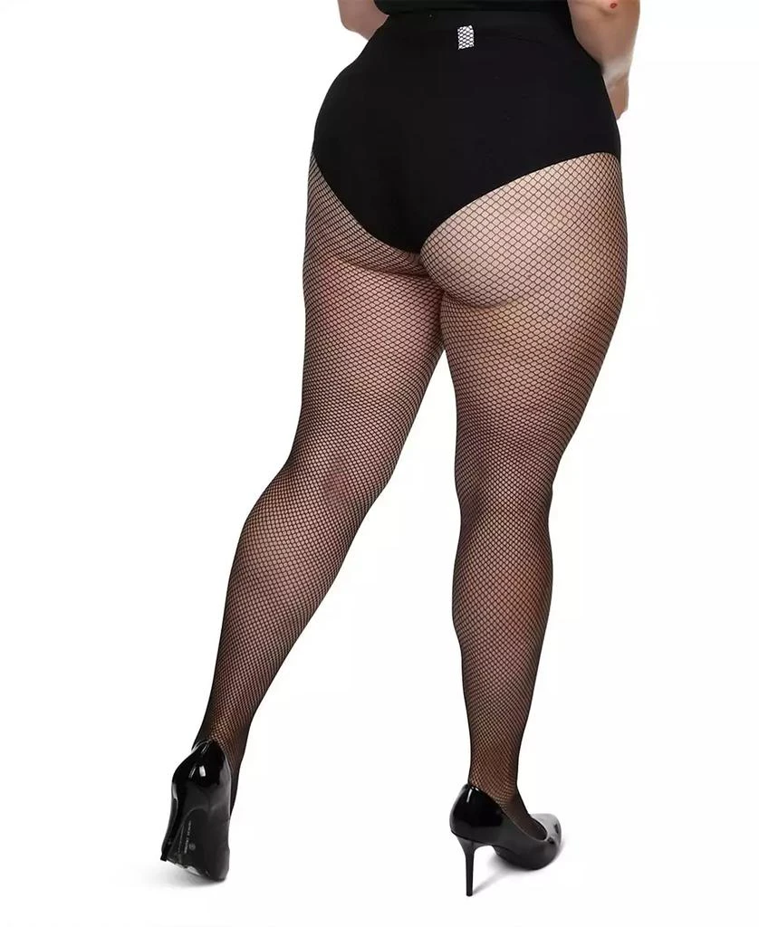 Memoi Plus Size Curvy Fishnet Tights MM-2370 3