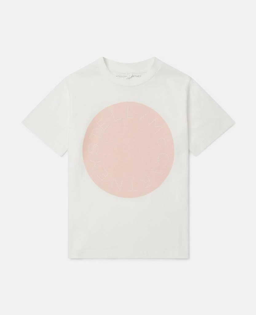 Stella McCartney Stella McCartney - Logo Graphic T-Shirt, Woman, White, Size: 5 1