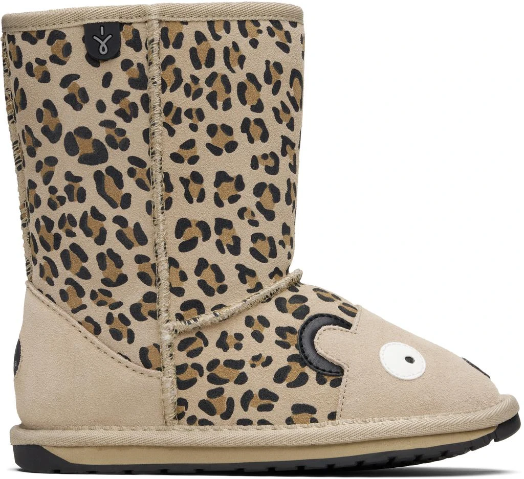 EMU Australia Kids Tan Cheetah Boots