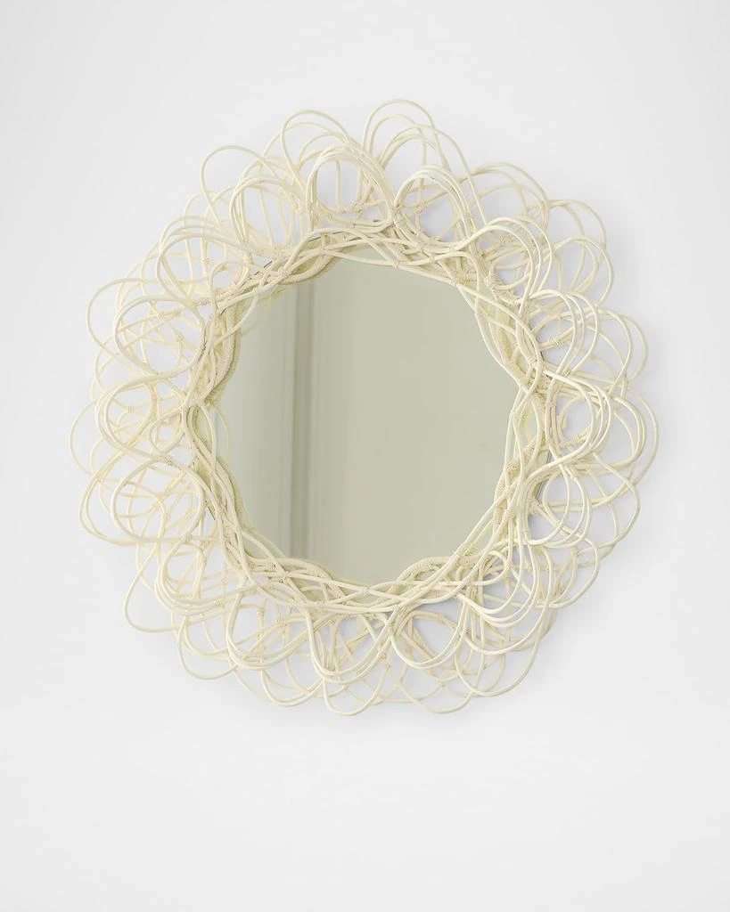 Neiman Marcus Wicker Woven Mirror