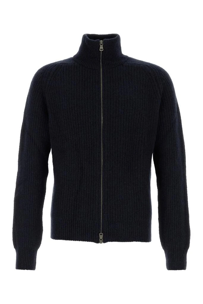 Johnstons of Elgin Navy blue cashmere cardigan 1