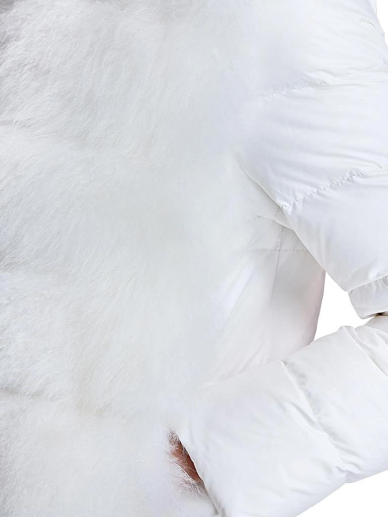 Maximilian Feather Down Fur Trim Jacket 5