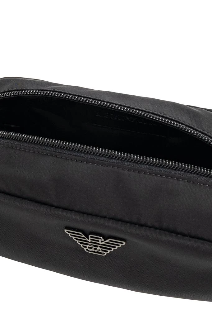 Emporio Armani Cosmetic bag with logo-shaped appliqué 2