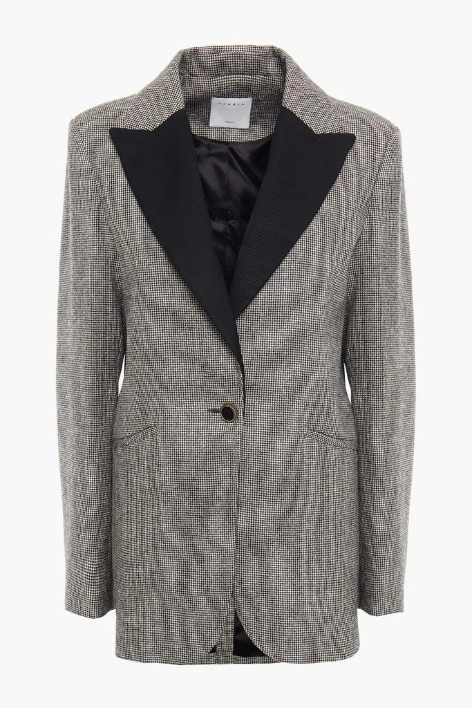 SANDRO Courtney houndstooth tweed blazer 1