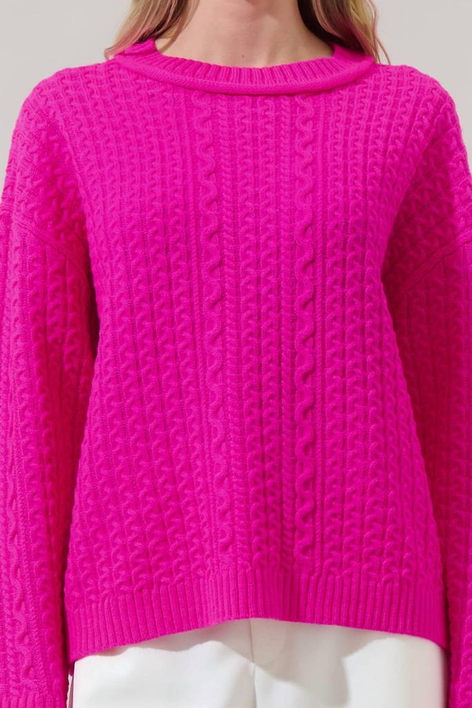 Sugarlips Sugarlips - Pammie Knit Dropped Sweater