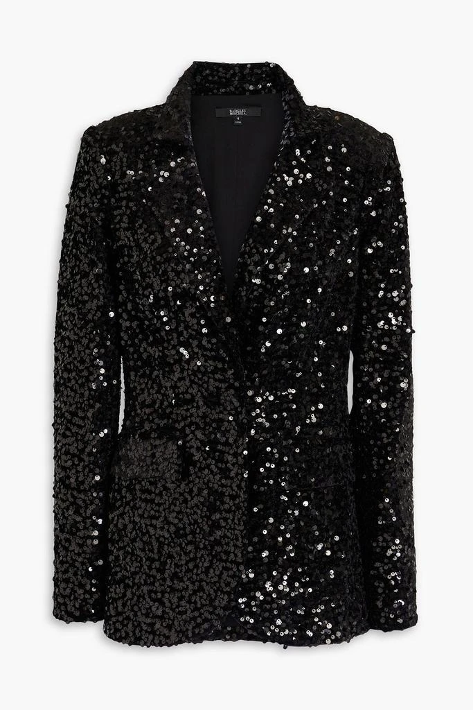 Badgley Mischka Sequined velvet blazer 1