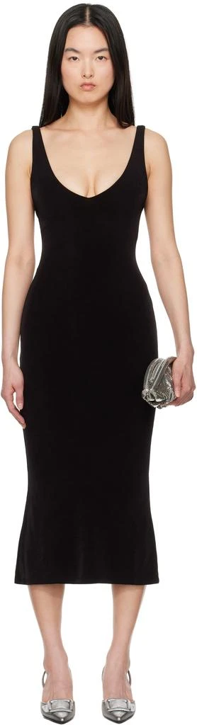 Black Iman Supermodel Midi Dress  On Sale Now with Up to 16% Off |  Discover Exclusive Deals & Savings at BeyondStyle  Authentic Mirror Palais  mid length dresses|women with Limited-Time Discounts,
