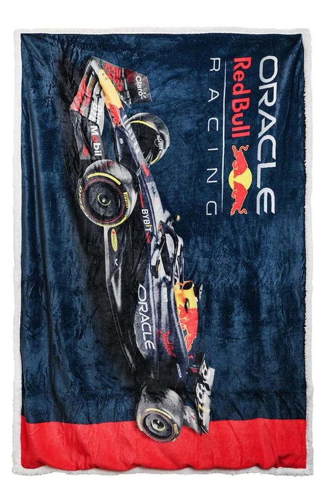 null F1 Oracle Red Bull Racing Official F1 Fleece Throw Blanket 1