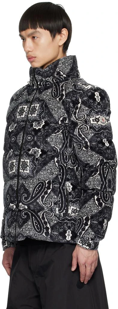 Moncler Black & White Graphic Down Jacket 4