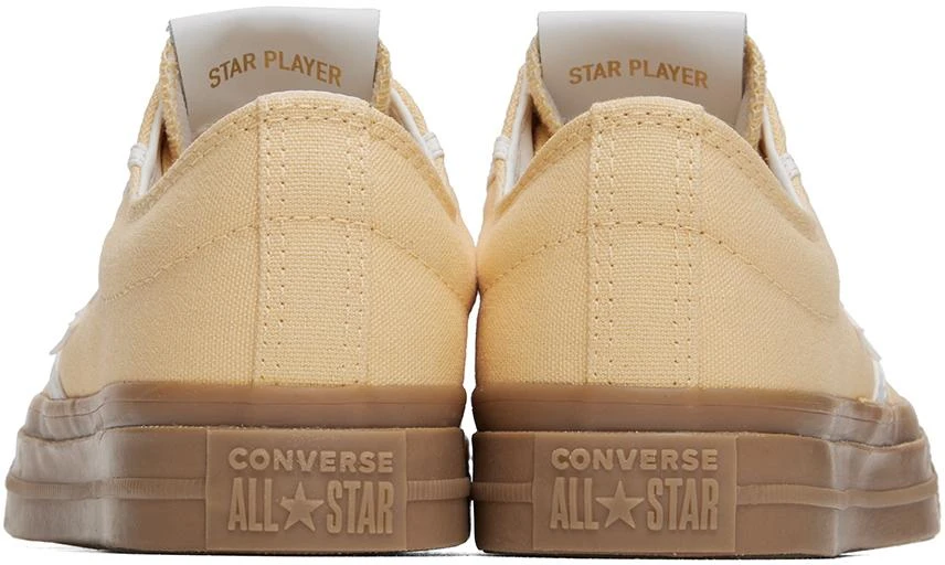 Converse Yellow Star Player 76 Tonal Low Top Sneakers