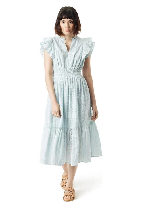 Sam Edelman Edelman Womens Kenna Pleated Midi Dress 4