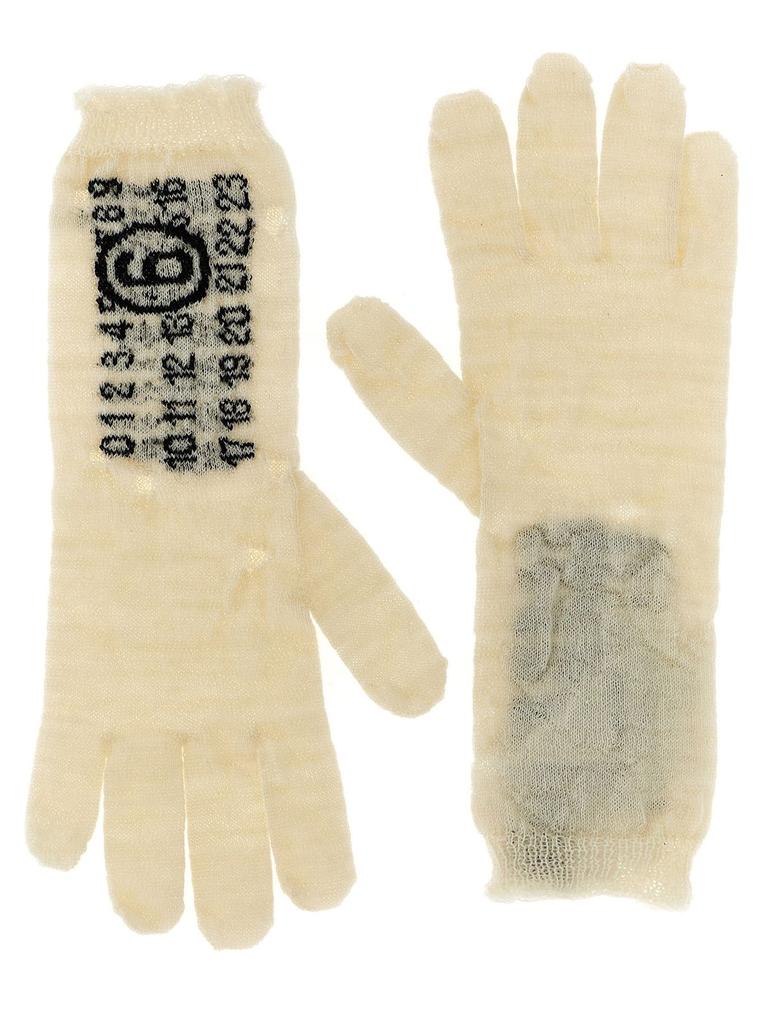 MM6 MM6 Maison Margiela Numbers-Motif Gloves