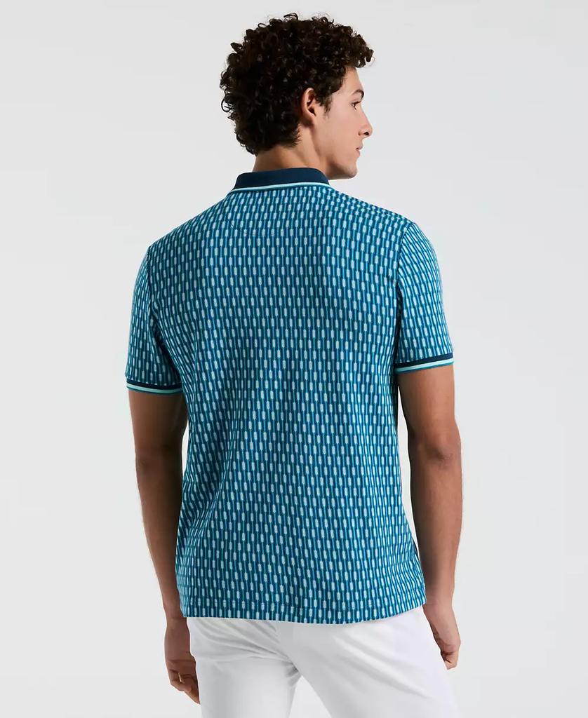 Original Penguin Men's Slim Fit Short Sleeve Tipped Jacquard Polo Shirt