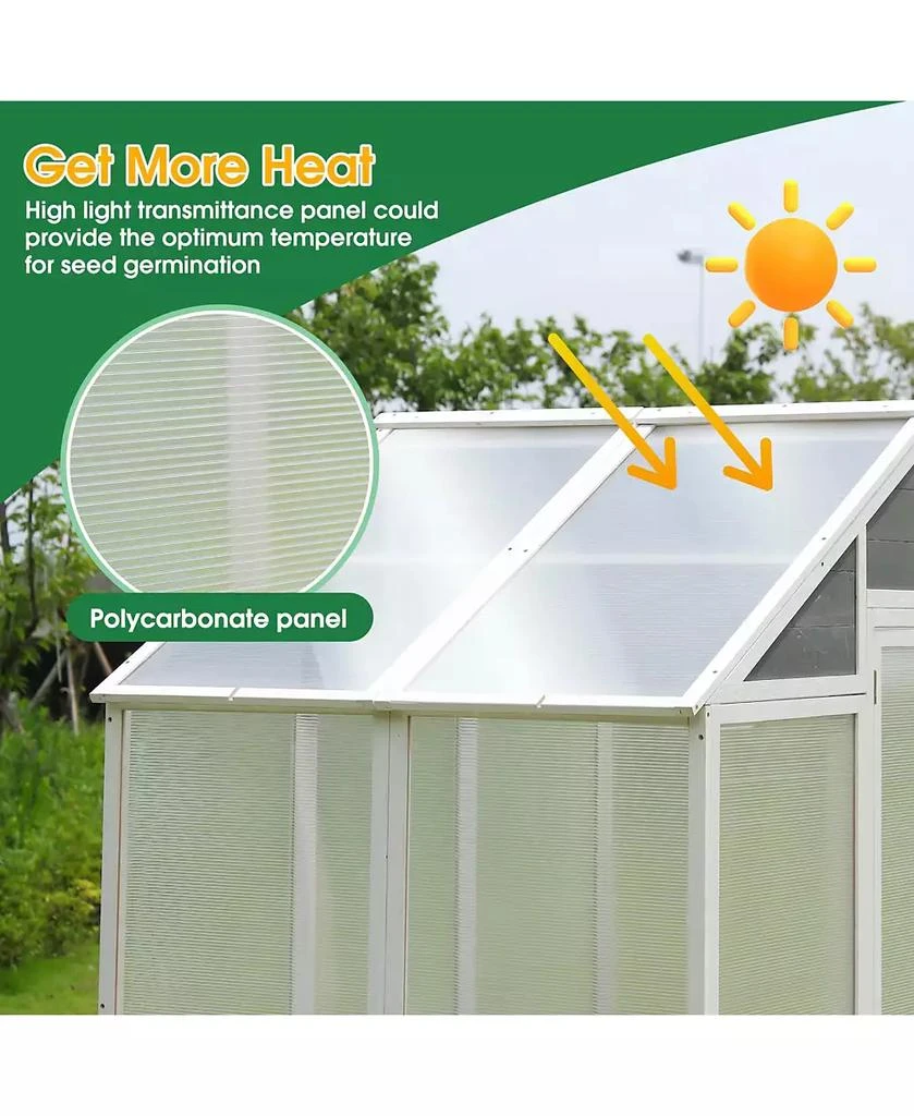 Flynama Outdoor Plant Gardening Greenhouse for Patio Backyard Lawn, Grow House with Front Entry Door 4