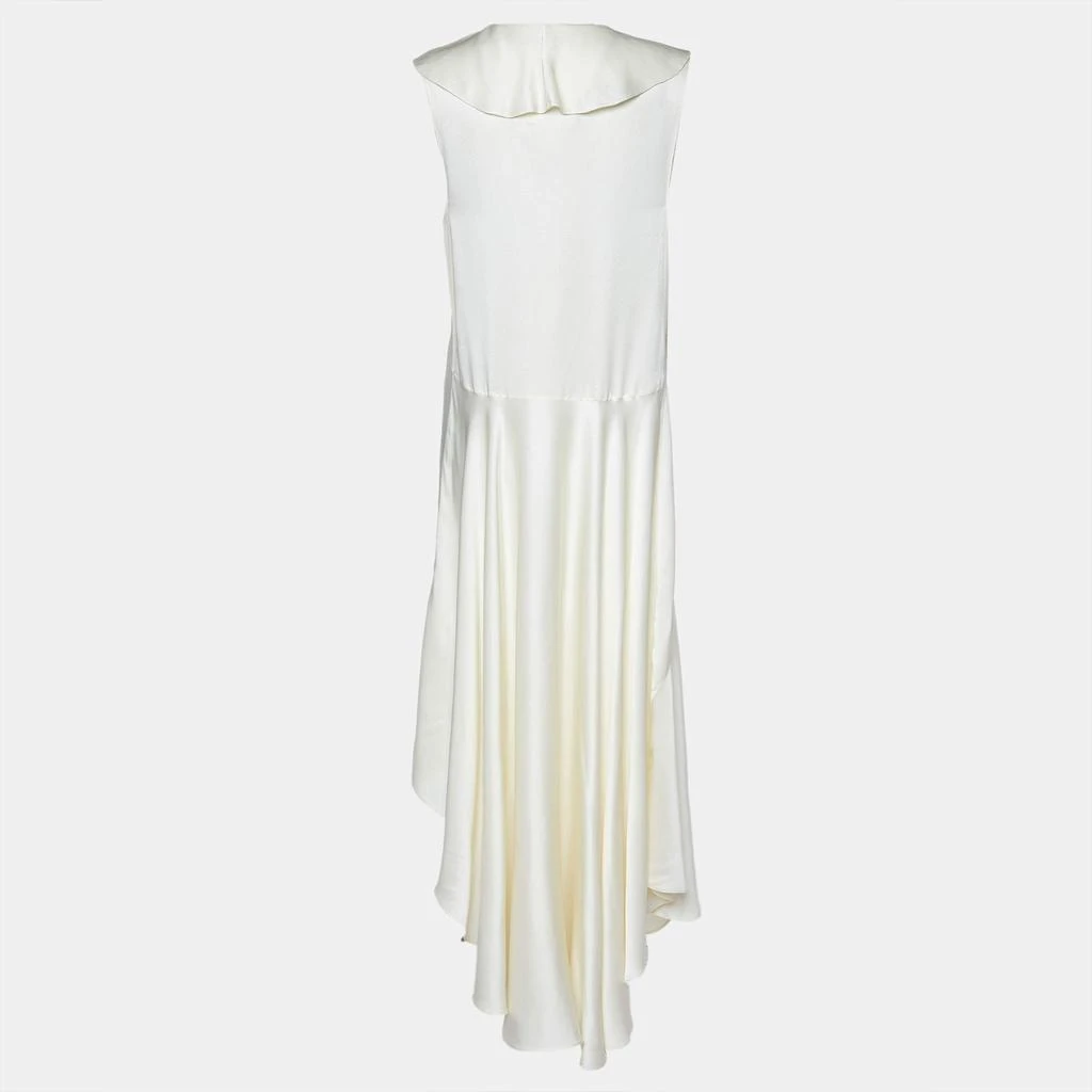 Shop Fendi Cream Satin Ruffled Sleeveless Maxi Dress S on Sale at  BeyondStyle  Get 44% Off Fendi Cream Satin Ruffled Sleeveless Maxi Dress S  with Limited-Time Flash Deals, Exclusive Discounts, and
