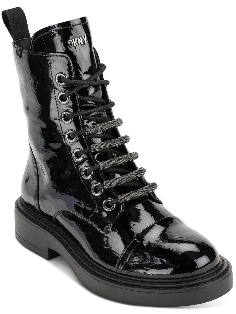 DKNY Malaya Womens Cushioned Footbed Combat & Lace-up Boots 1