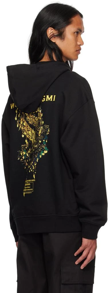 WOOYOUNGMI Black Crown Back Hoodie 3