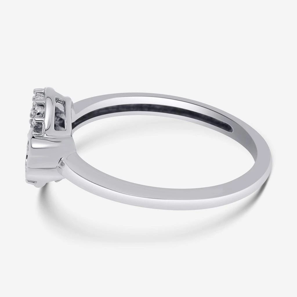 Bliss Bliss By Damiani 18K White Gold, Diamond Center Design Ring Sz 6.25 20089418 3