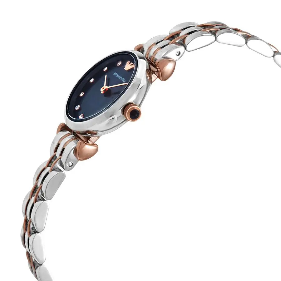 Emporio Armani Quartz Crystal Blue Dial Ladies Watch AR11222 2