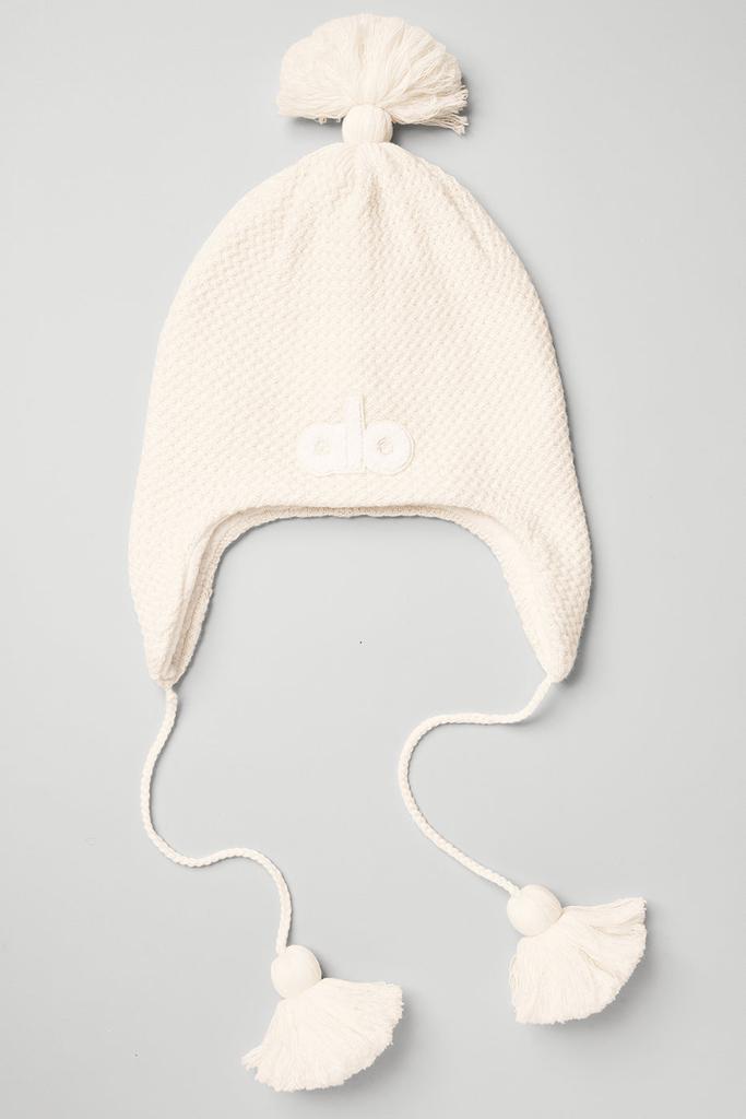 Alo Yoga Cool Skies Earflap Beanie - Ivory