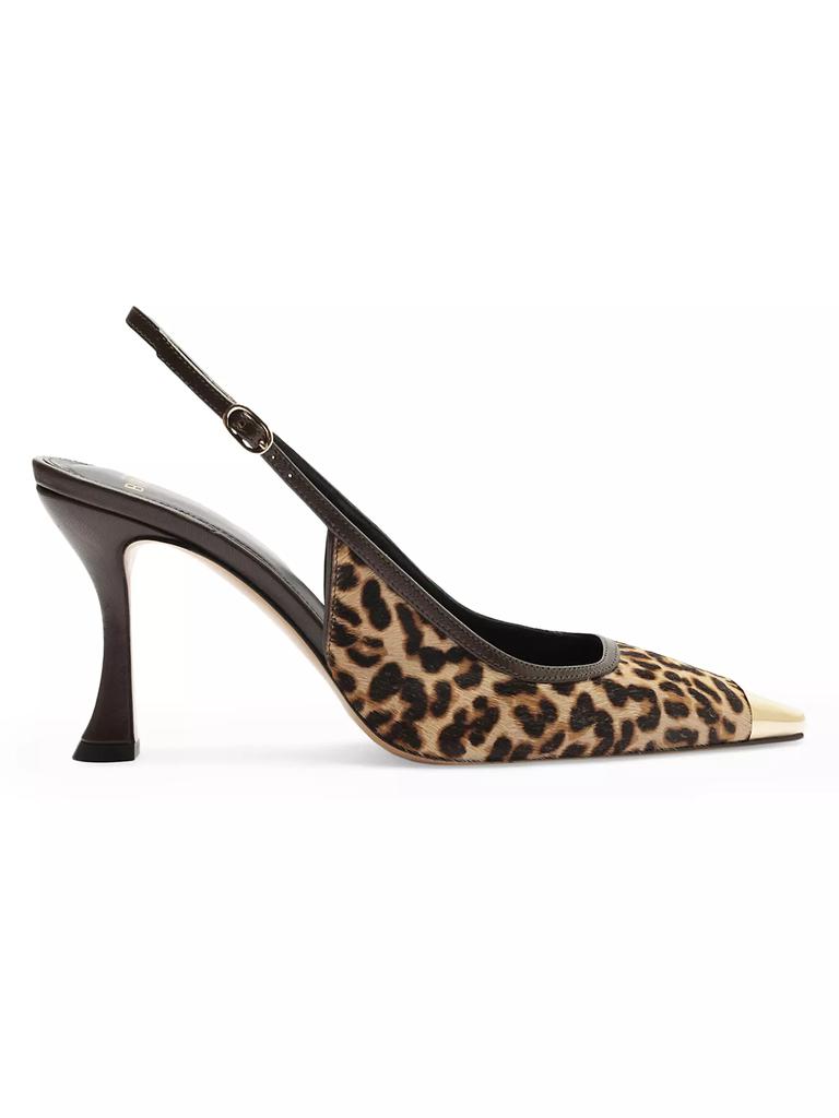 Alexandre Birman Olivia 85MM Stamped Leather Slingback Pumps