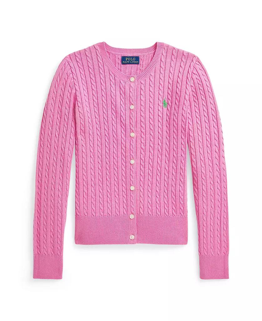 Ralph Lauren Big Girls Mini-Cable Cotton Cardigan